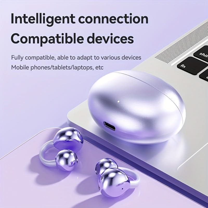 Wireless Earphones with High Fidelity Stereo Sound, LED Digital Display