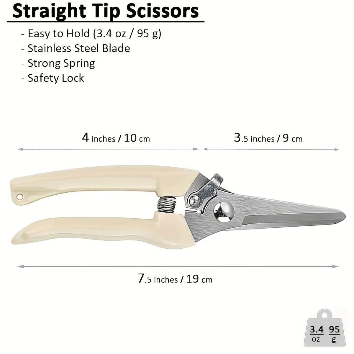 Sharp Garden Pruning Shears Set, Alloy Steel Blades