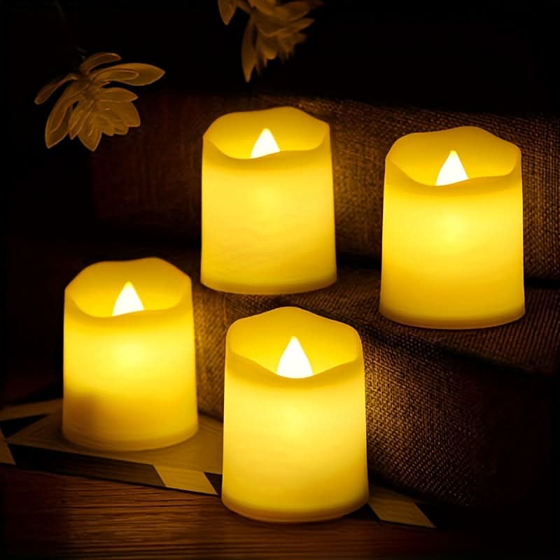 Flameless LED Candles Set – Battery-Operated, Flickering Lights for Weddings & Events