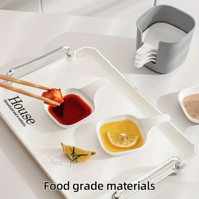 7-Piece Plastic Dipping Sauce Dish Set