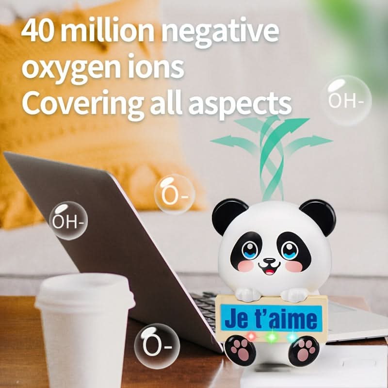 Cute Animal USB Car Air Purifier – Negative Ion Odor Eliminator