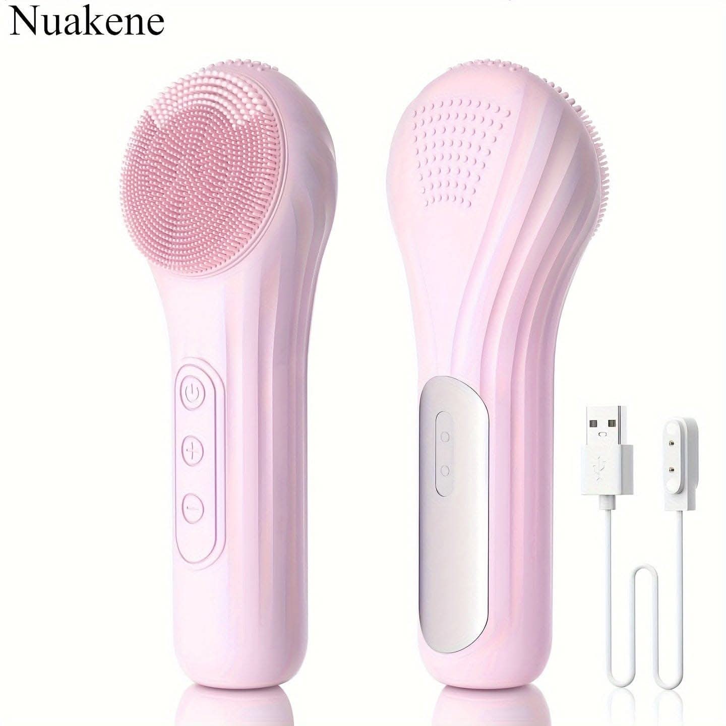 Rechargeable Heated Silicone Facial Cleansing Brush