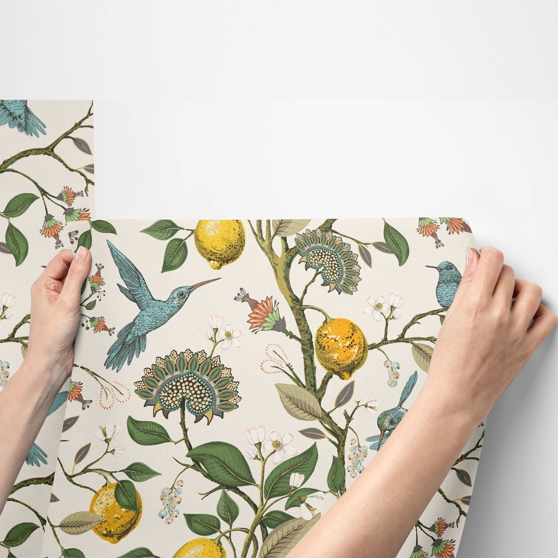 Bluebird Lemon Tree Removable Wallpaper Roll