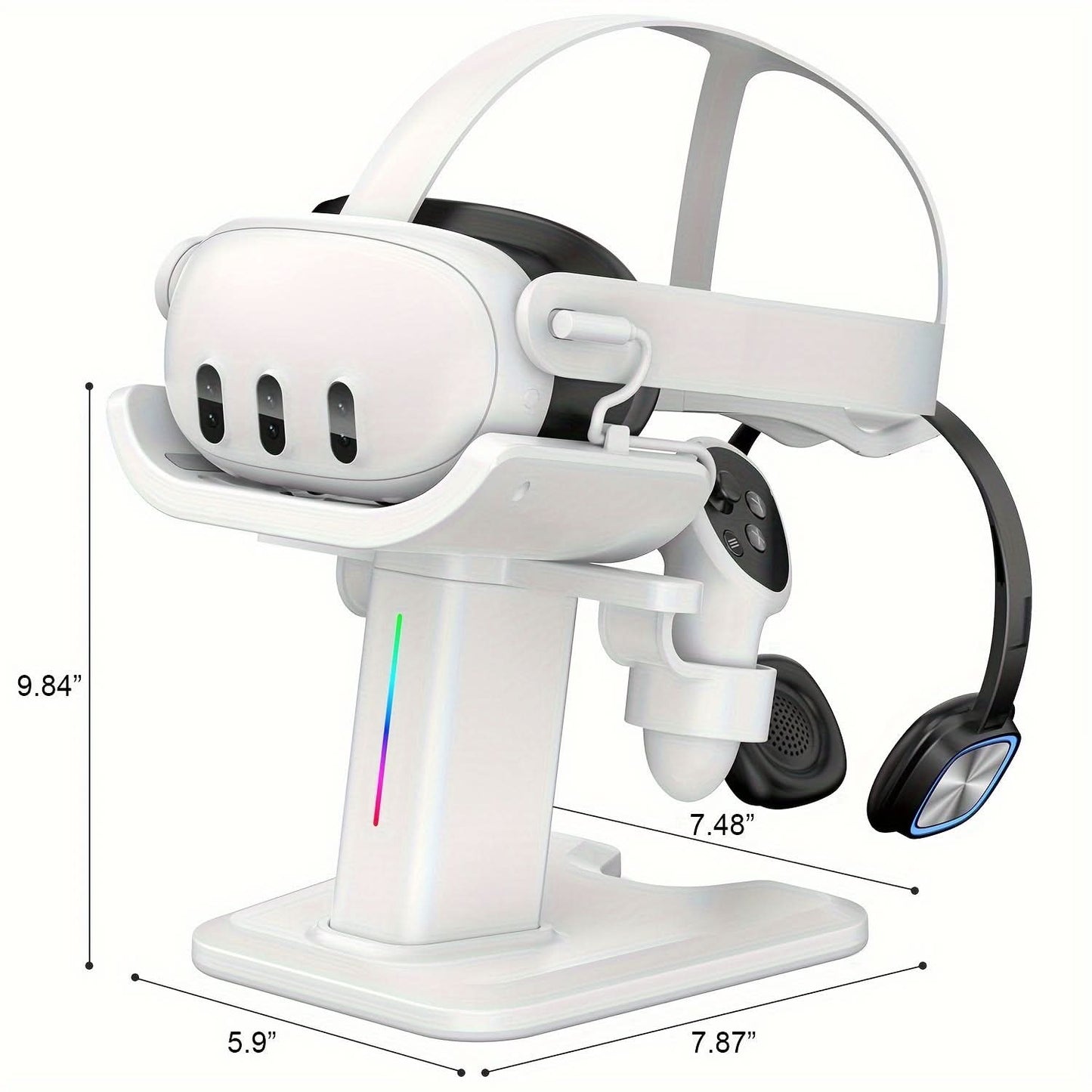 RGB Charging Dock Stand for Meta Quest 3 & 2