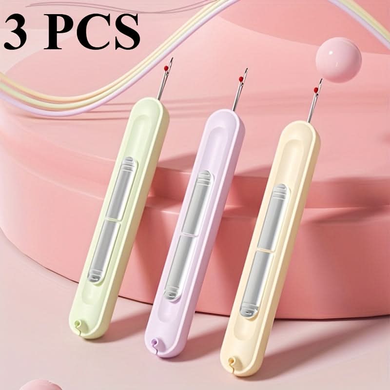3pcs Easy Thread Needle Threaders – Multi-Functional Hand Sewing Tool