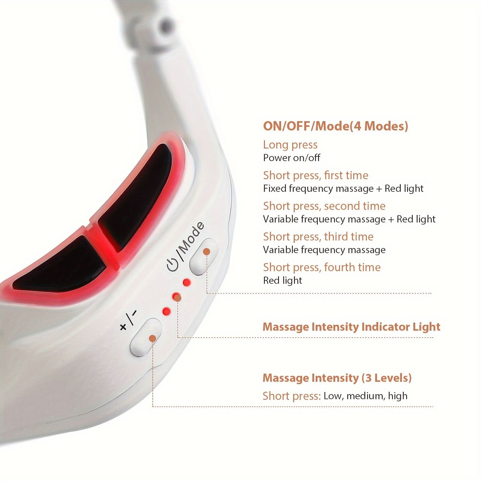 USB Rechargeable 3D Eye Massager for Relaxation