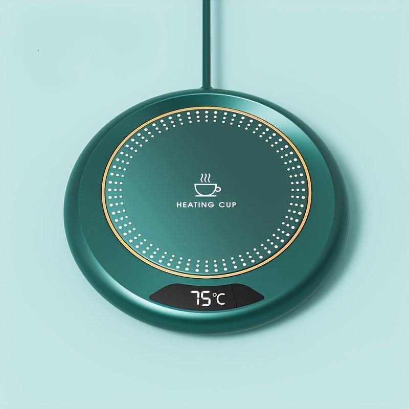 Smart USB Beverage Warming Coaster – 3-Level Temperature Control Coffee Cup Warmer