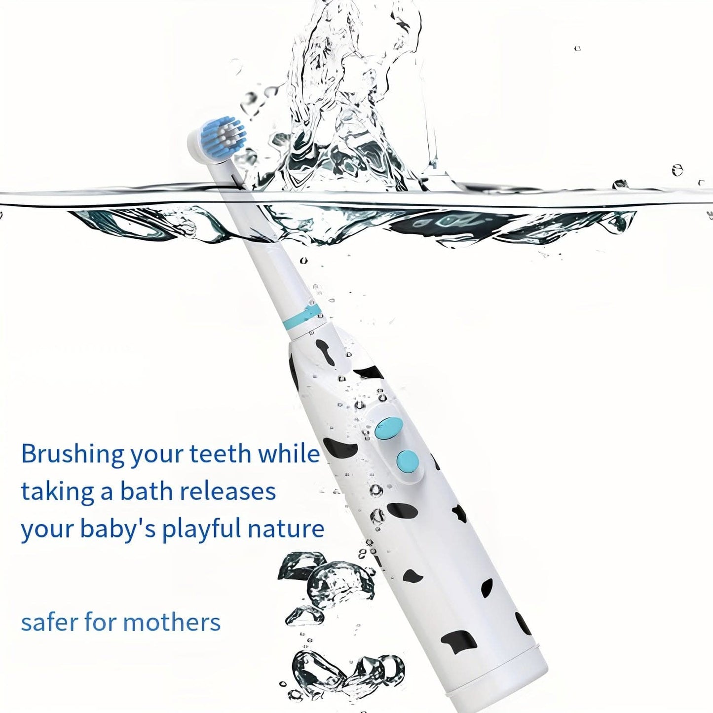 Cartoon Character Electric Toothbrush for Kids – Battery Powered, Soft Bristles