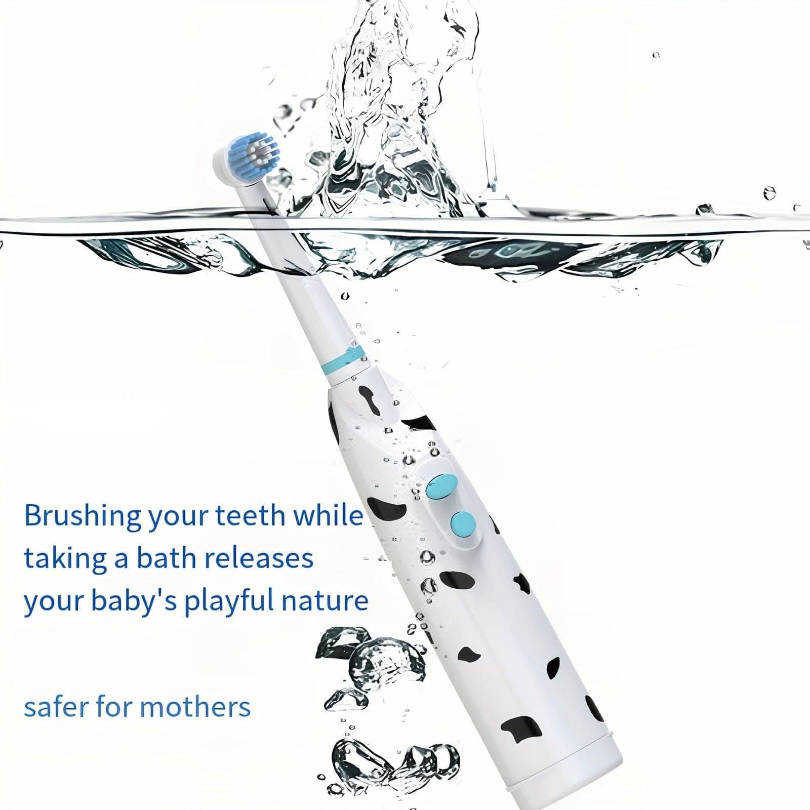 Cartoon Character Electric Toothbrush for Kids – Battery Powered, Soft Bristles