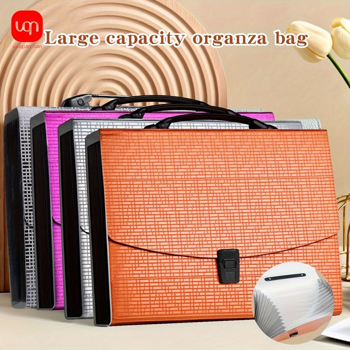 Modern Waterproof A4 Accordion File Organizer, Multi-Layer Document Holder