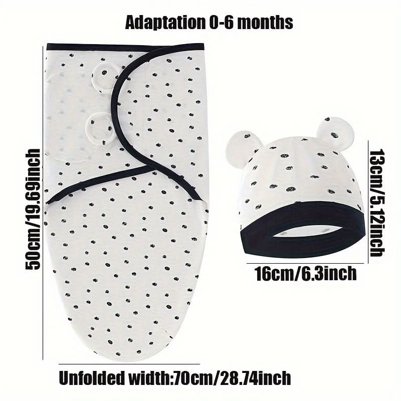 Adjustable Baby Swaddle Sleeping Bag - 0-6 Months
