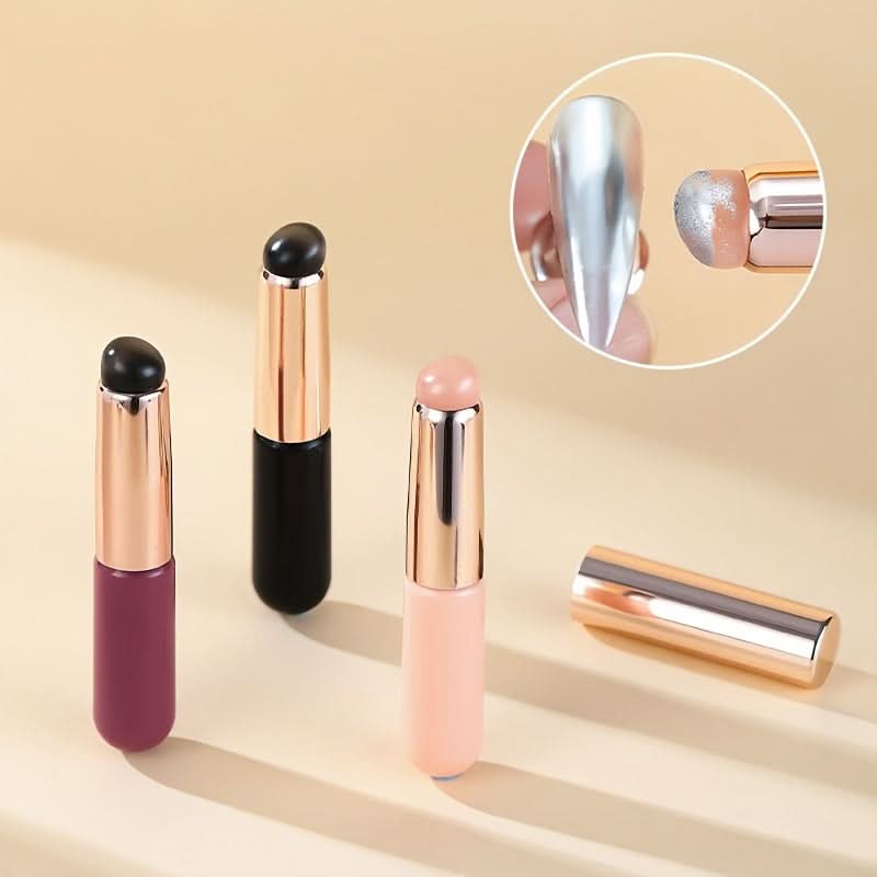 1pc Silicone Gradient Nail & Lip Brush with Cover