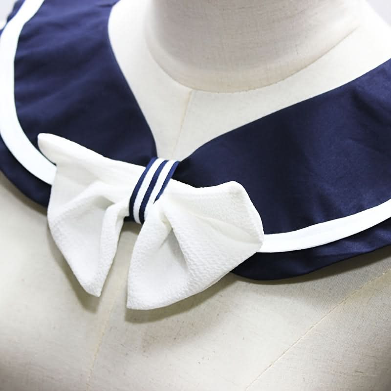 Women's Sailor-Style Detachable Navy Collar