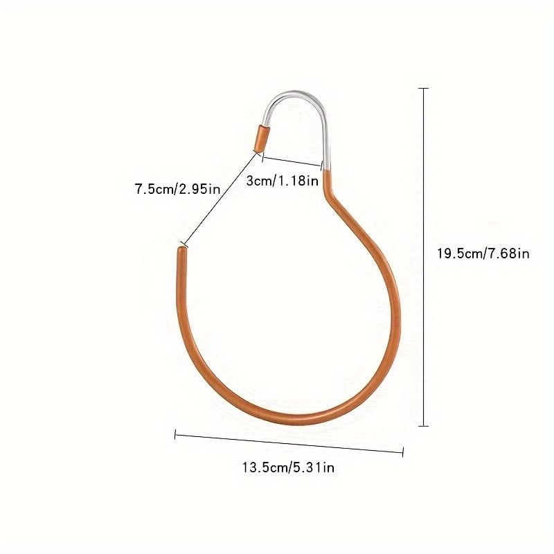 2-Pack Rubber-Coated C-Hook Hangers