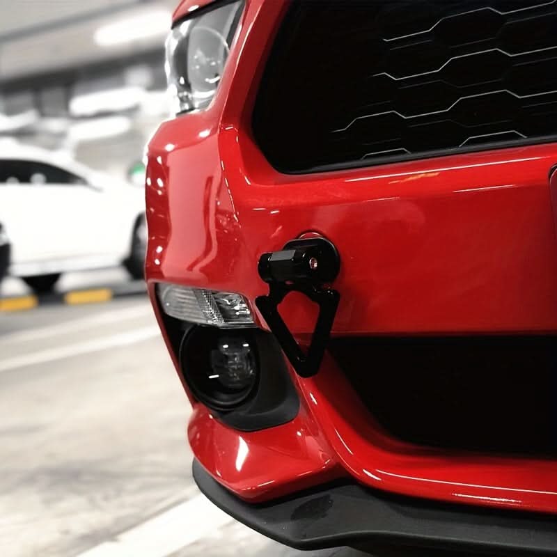 ABS Triangle Rear Tow Hook Sticker – Universal Car Bumper Decoration Trim