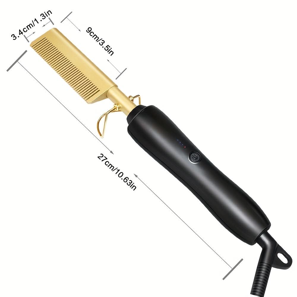 Ceramic Hot Comb Hair Straightener – for Natural Hair & Beards