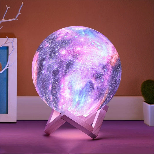 2024 Colorful Moon Lamp with Touch Control