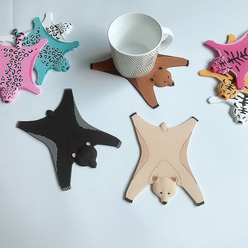 Cute Cartoon Animal Silicone Heat-Resistant Coaster