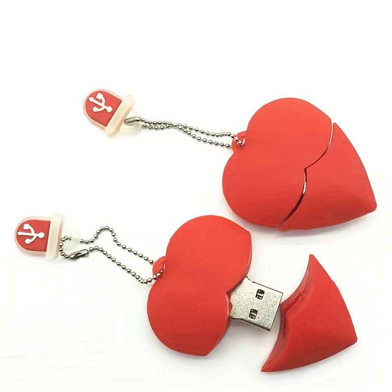 Cute Heart-Shaped USB Drive