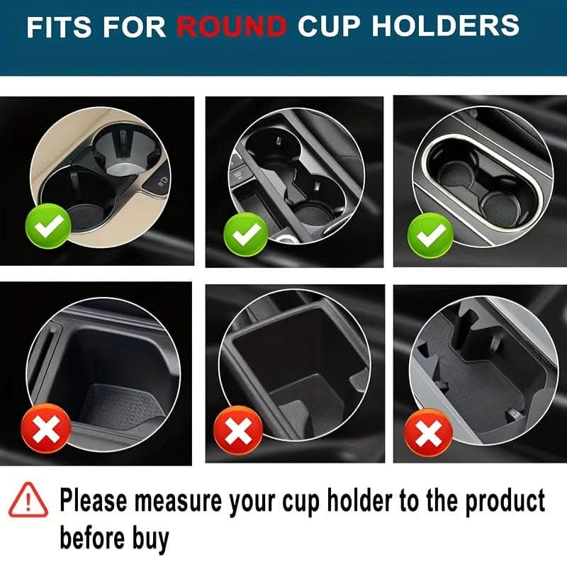 Adjustable Car Cup Holder Expander with Phone Holder & Aromatherapy Organizer
