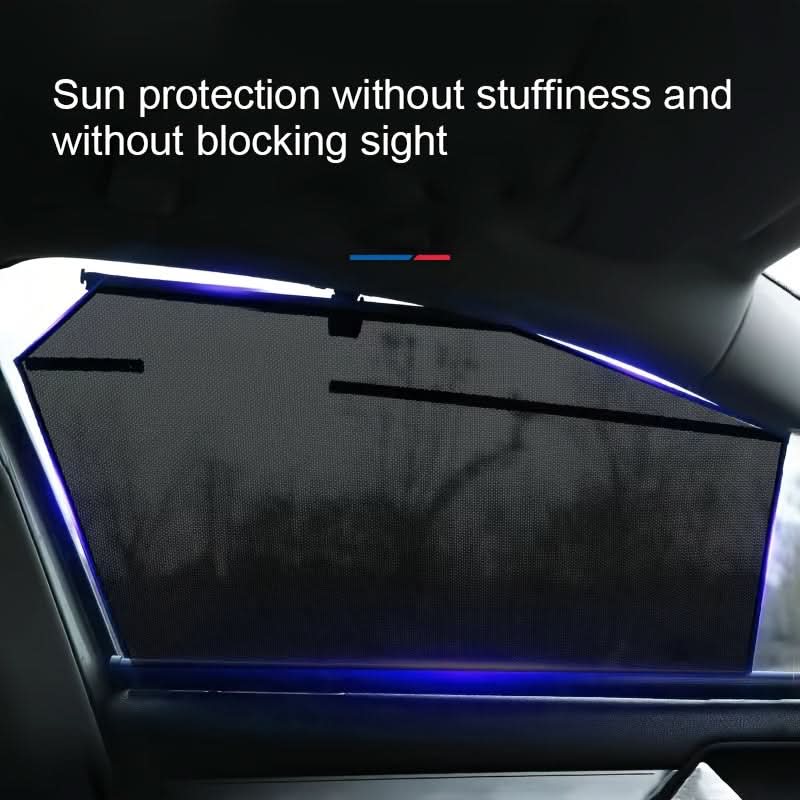 Retractable Car Sunshade Curtain – Easy-Roll Polyester Design for Side Window