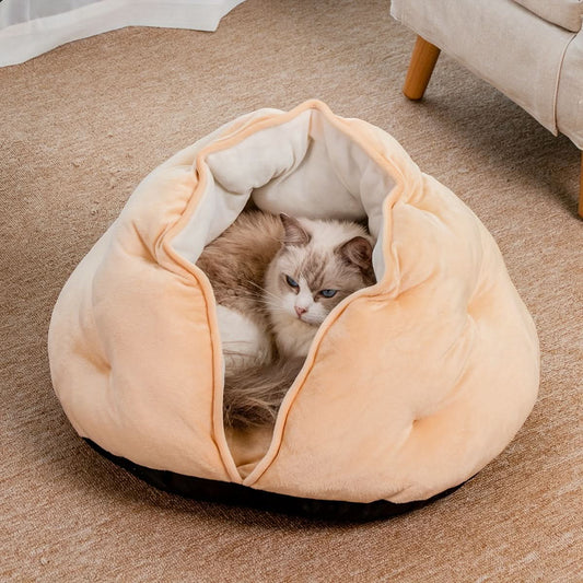 Velvet Cat Nest – Warm & Cozy Bed