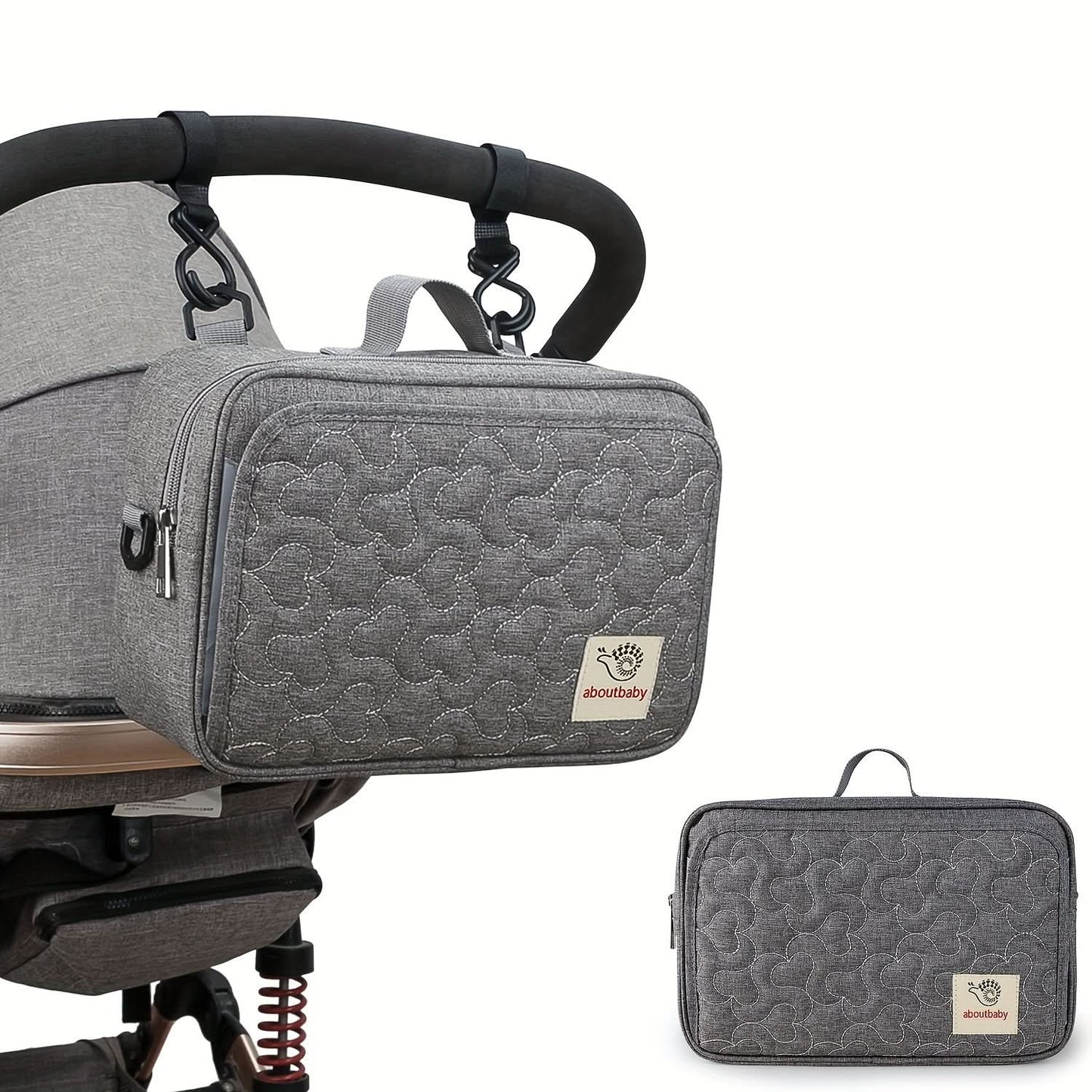 Waterproof Stroller Storage Bag – Geometric Design Organizer