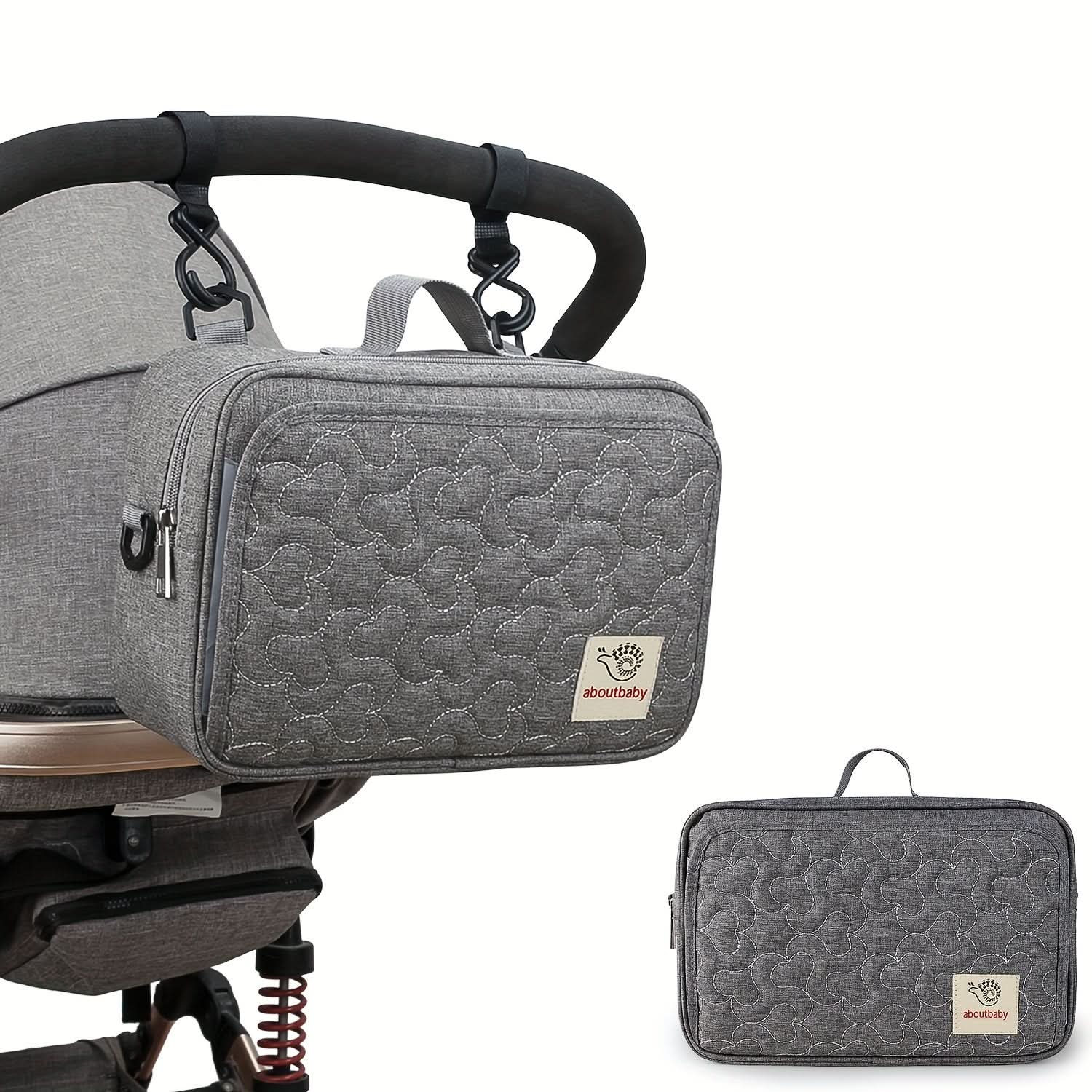 Waterproof Stroller Storage Bag – Geometric Design Organizer