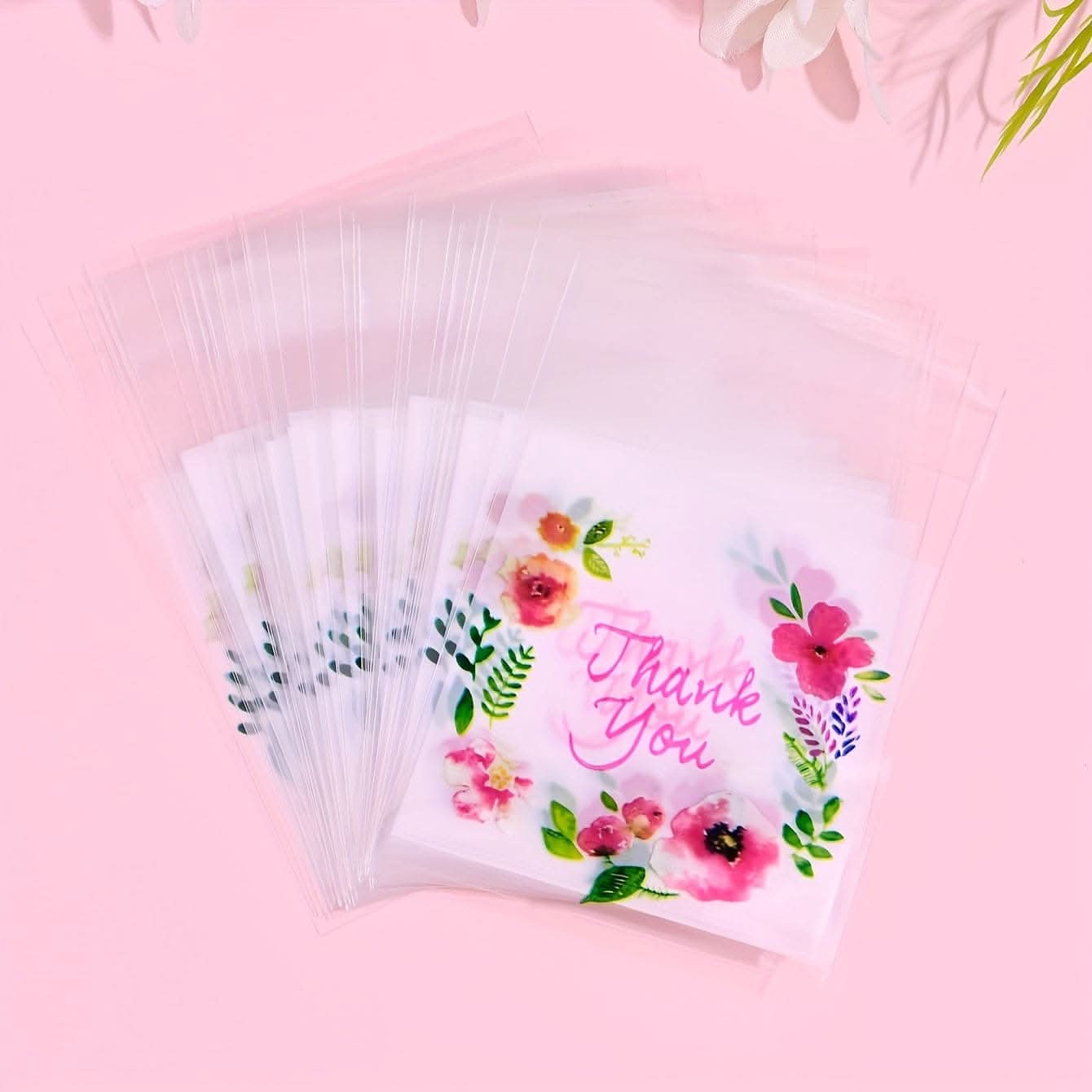 100pcs Floral Ziplock Bags – Reusable Jewelry Storage