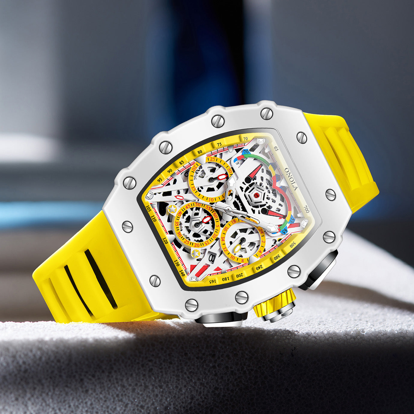Onola 6827 Multifunctional Fashion Waterproof trendy Quartz watch For Men