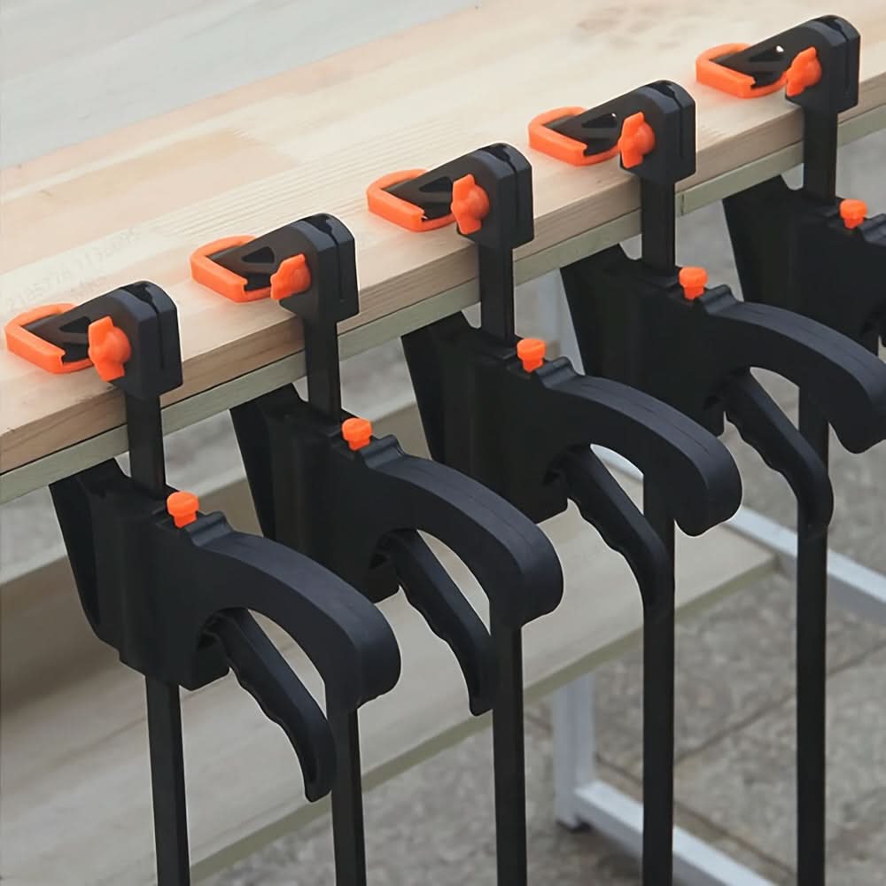 5-Pack 4-Inch F Clamps – Quick-Release Ratchet Clamps
