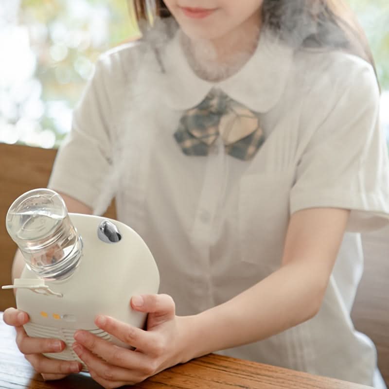 Portable USB Misting Table Fan with Humidifier – Rechargeable Cooling Fan