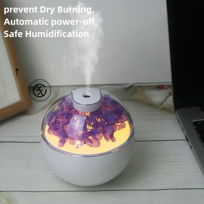 USB Powered Flower Humidifier with Aromatherapy