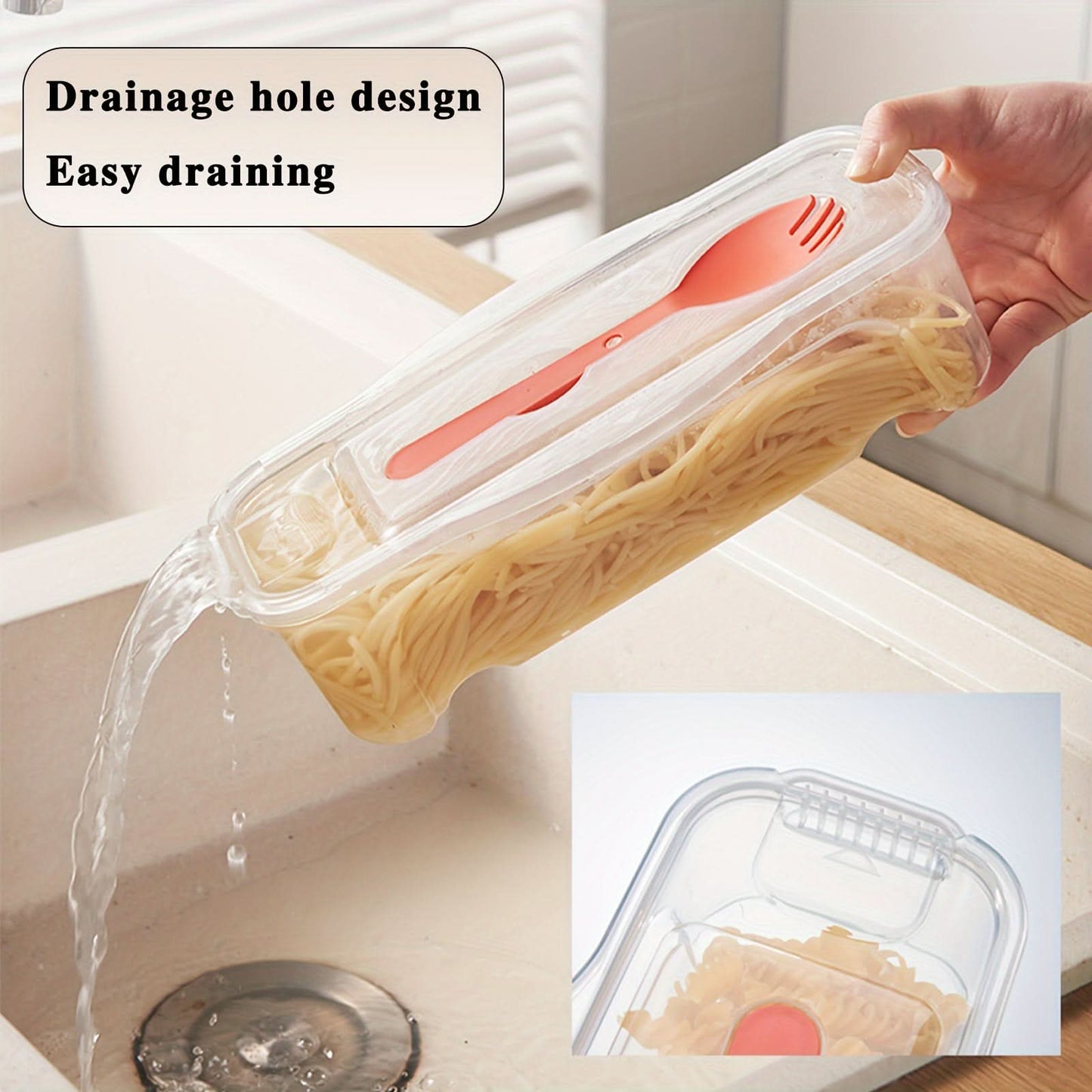 Microwave Pasta Cooker with Strainer Lid