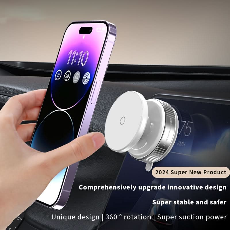 Rotating Magnetic Suction Cup Phone Holder – Portable