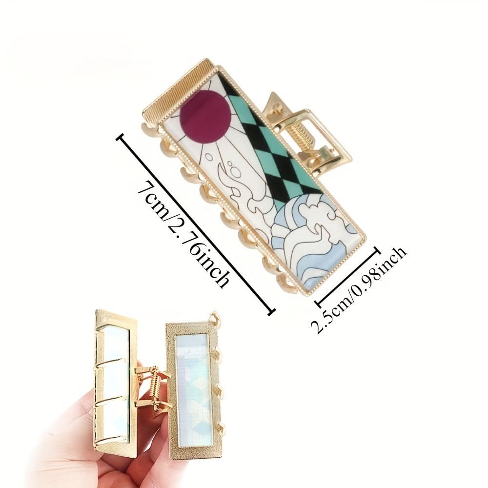 Elegant Matte Alloy Hair Claw Clip for Women