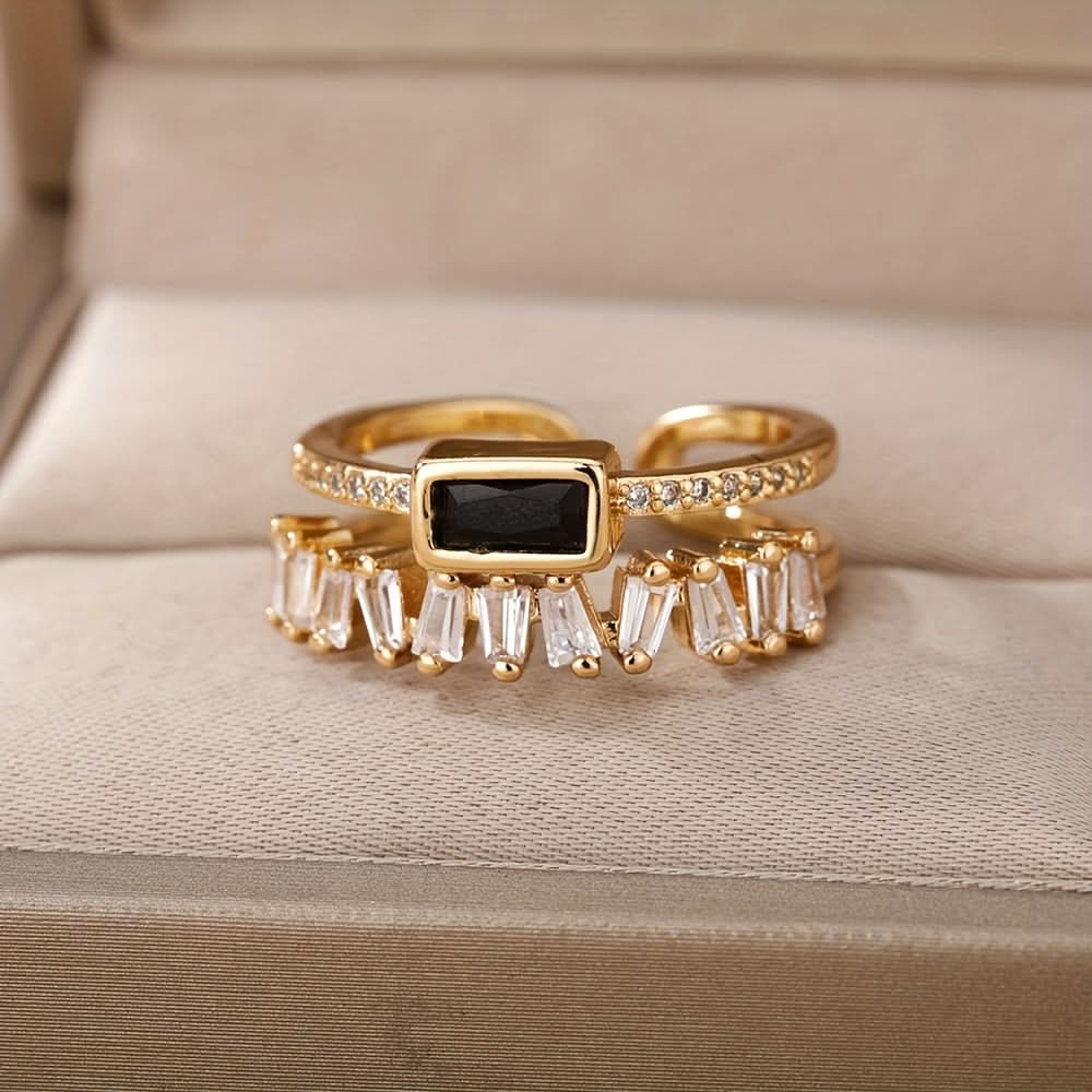 Boho Style Double Layer Copper Ring