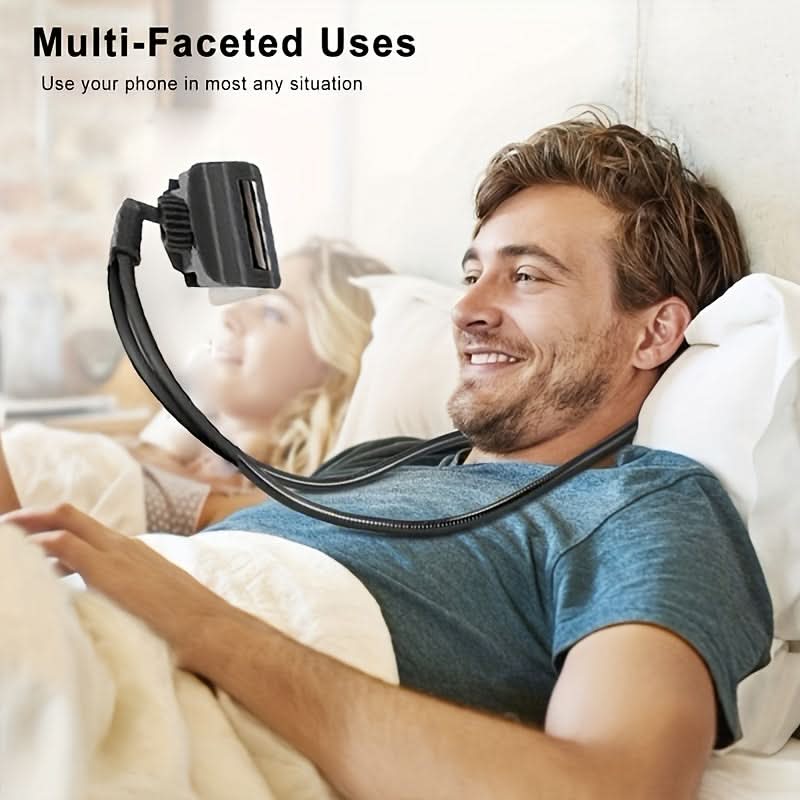 360° Adjustable Neck Phone Holder, 70cm Extension