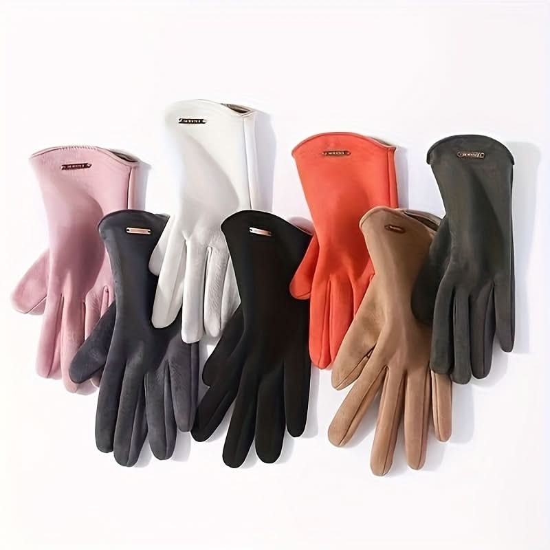 Fleece Lined Thermal Gloves for Winter Skiing