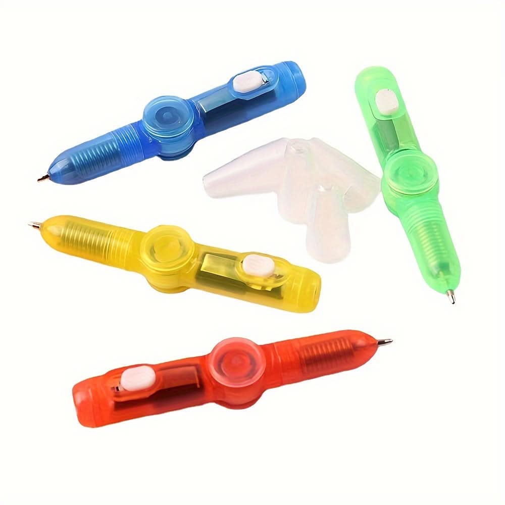 2-Pack LED Fidget Spinner Pens – Glow-in-the-Dark