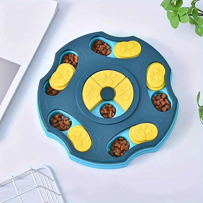 Turquoise Slow Feeder Dog Bowl Maze
