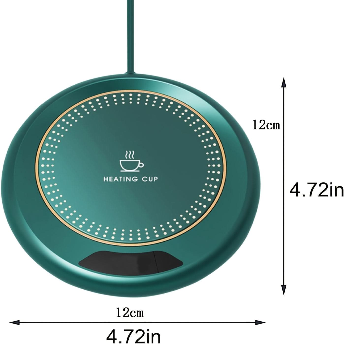 Smart USB Beverage Warming Coaster – 3-Level Temperature Control Coffee Cup Warmer