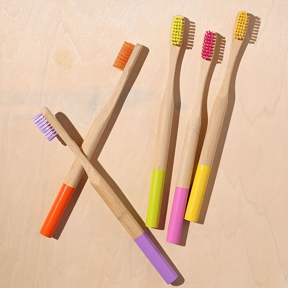 10-Pack Biodegradable Bamboo Toothbrushes – Extra Soft