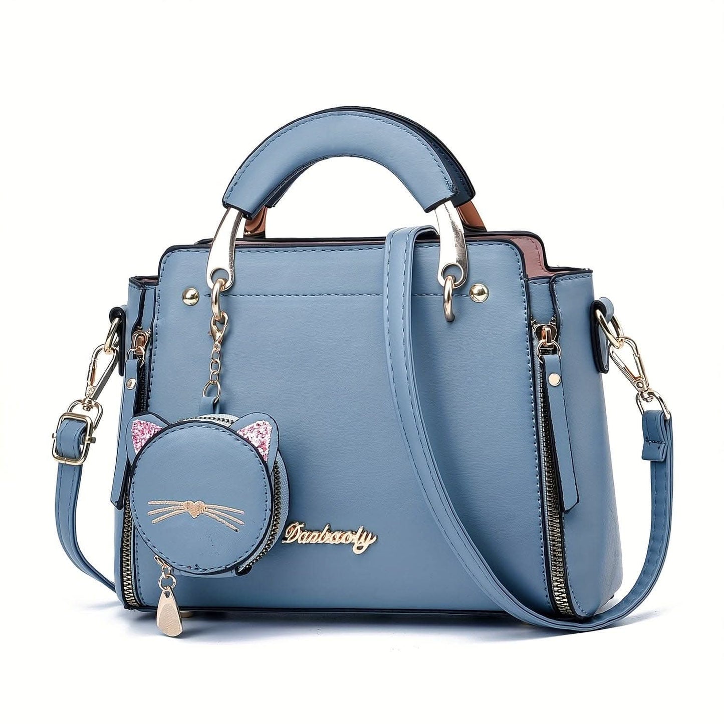Versatile Faux Leather Shoulder & Crossbody Purse For Women