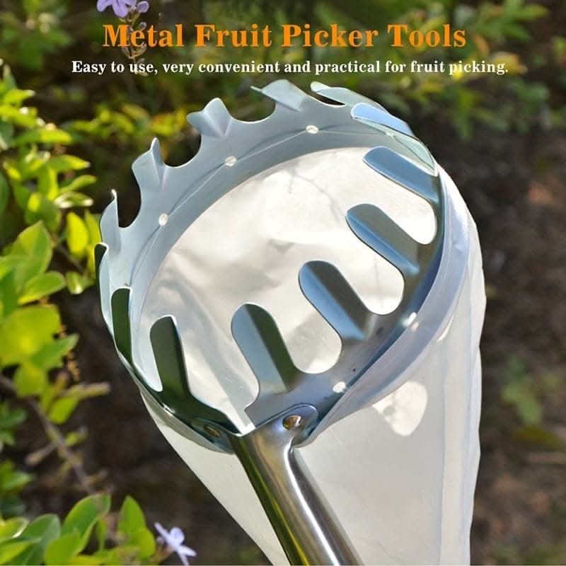 Premium White Textile High-Reach Fruit Pickers for Easy Harvesting
