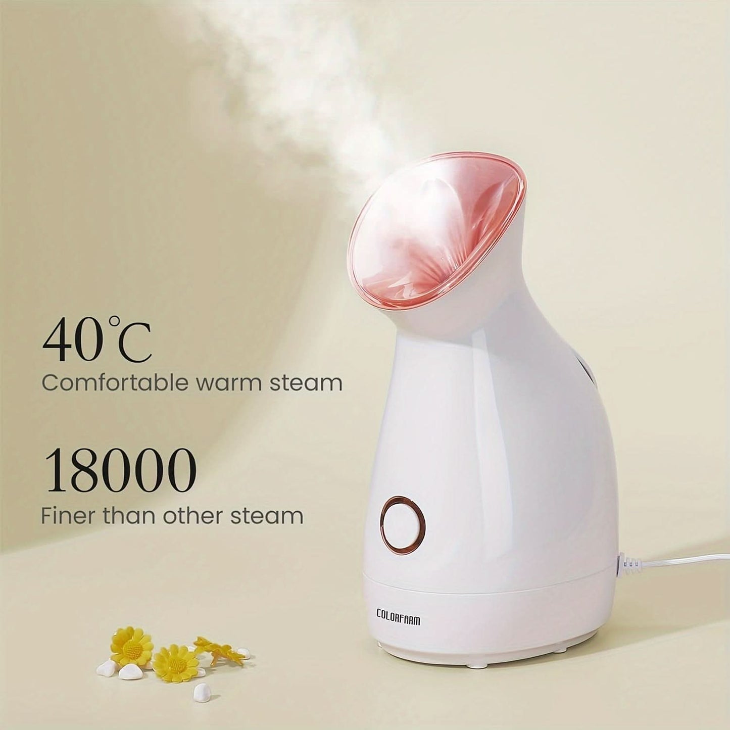 Nano Ionic Facial Steamer for Women – Home Spa Kit with Acne Tools & Headband