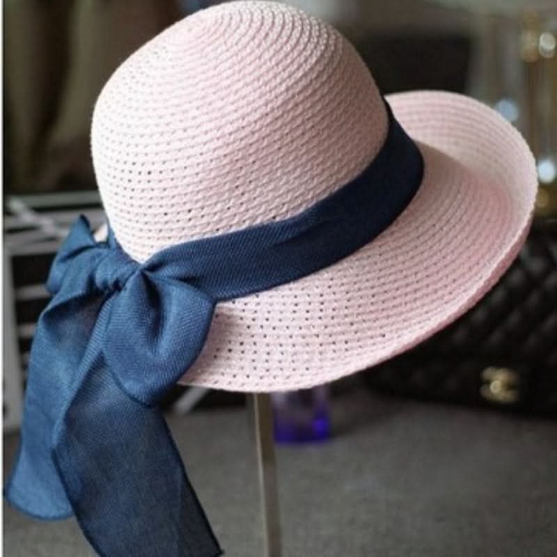 Women’s Summer Straw Sun Hat – Breathable & Lightweight with Ribbon Tie