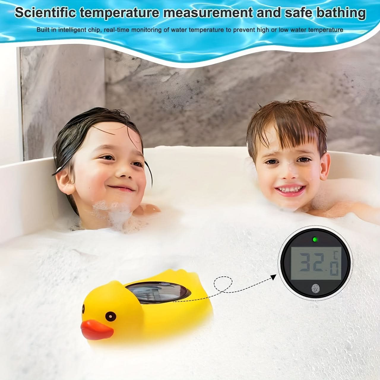 Baby Duck Floating Bath Thermometer – Safe Water Temperature Monitor for Infants