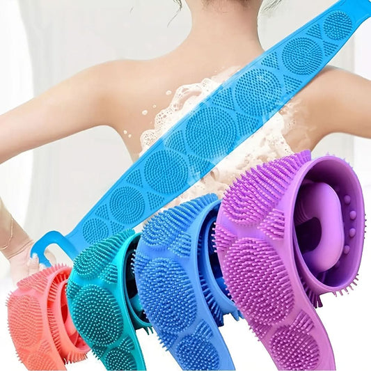 Ultra Soft Silicone Body Scrubber with Adjustable Bath Belt