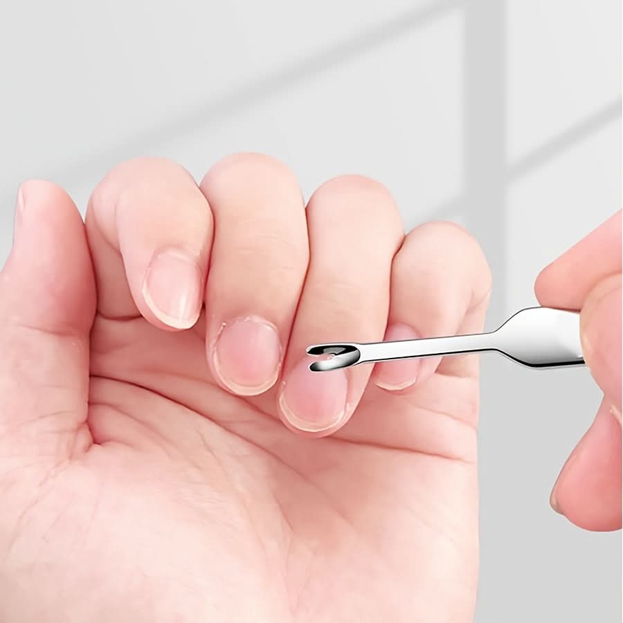 4-Piece Stainless Steel Manicure Set - Nail Care Tools